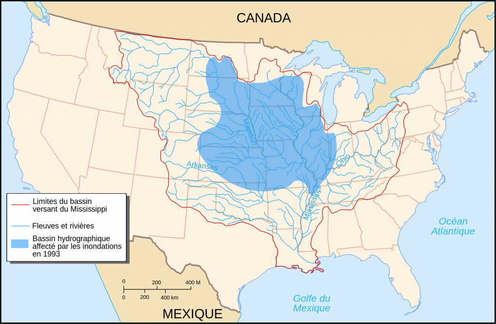 Great Flood of 1993 Map - Updated - Extreme Events Institute (EEI ...